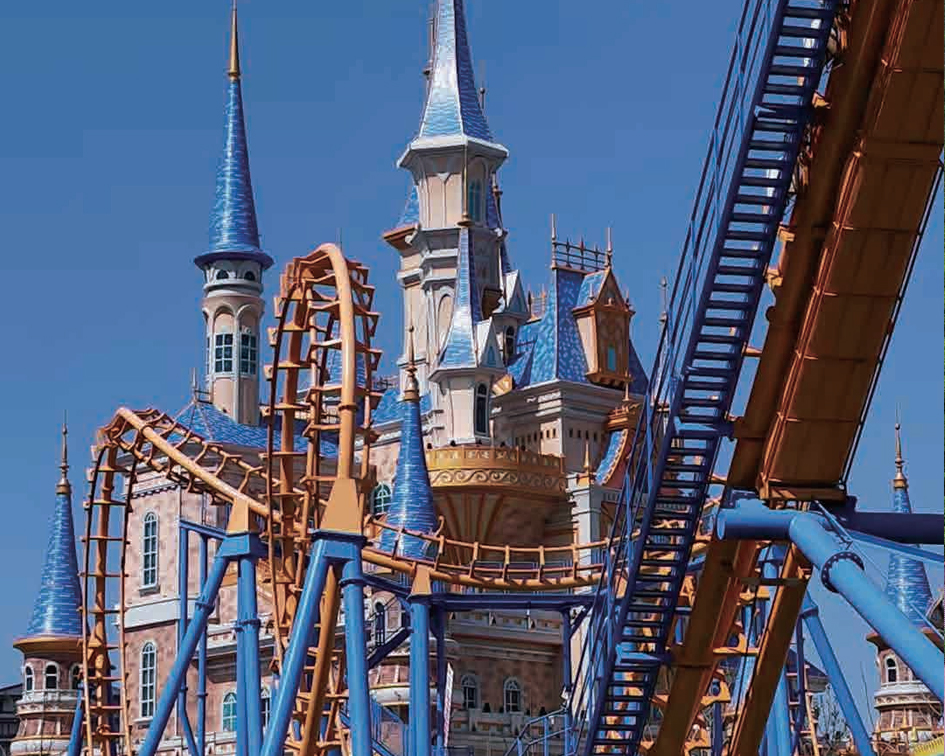 安徒生童话乐园仿古金属瓦屋面工程